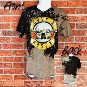 Guns N Roses distressed & bleached by hand!